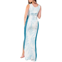 Custom New Zealand Silver Fern Football Tank Maxi Dress Come On All White LT14 - Polynesian Pride