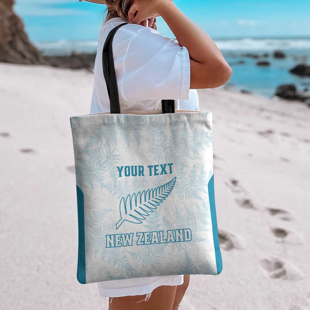 Custom New Zealand Silver Fern Football Tote Bag Come On All White LT14 - Polynesian Pride