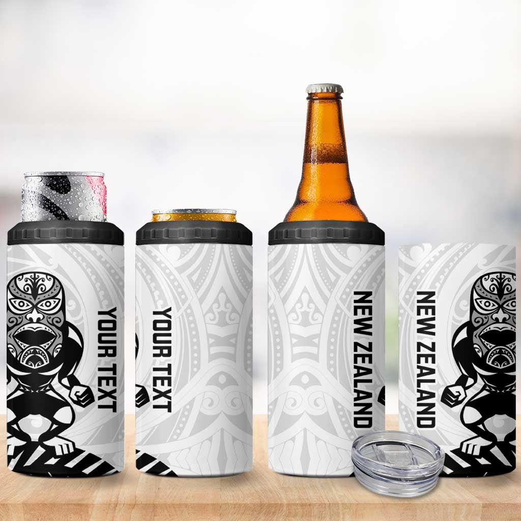 Custom Aotearoa Football 4 in 1 Can Cooler Tumbler NZ Maori Tiki Go Champions LT14 - Polynesian Pride