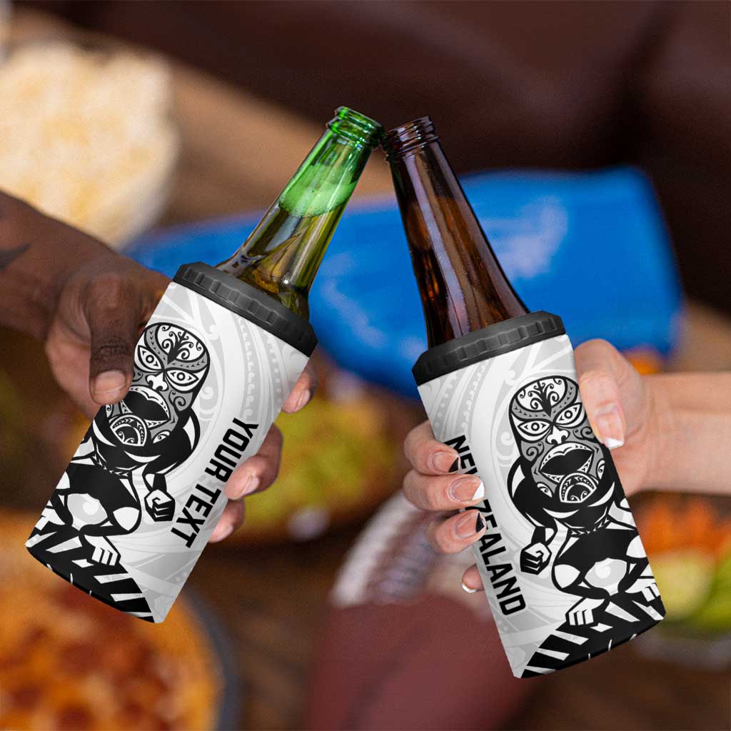 Custom Aotearoa Football 4 in 1 Can Cooler Tumbler NZ Maori Tiki Go Champions LT14 - Polynesian Pride
