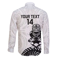Custom Aotearoa Football Family Matching Off Shoulder Maxi Dress and Hawaiian Shirt NZ Maori Tiki Go Champions LT14 - Polynesian Pride