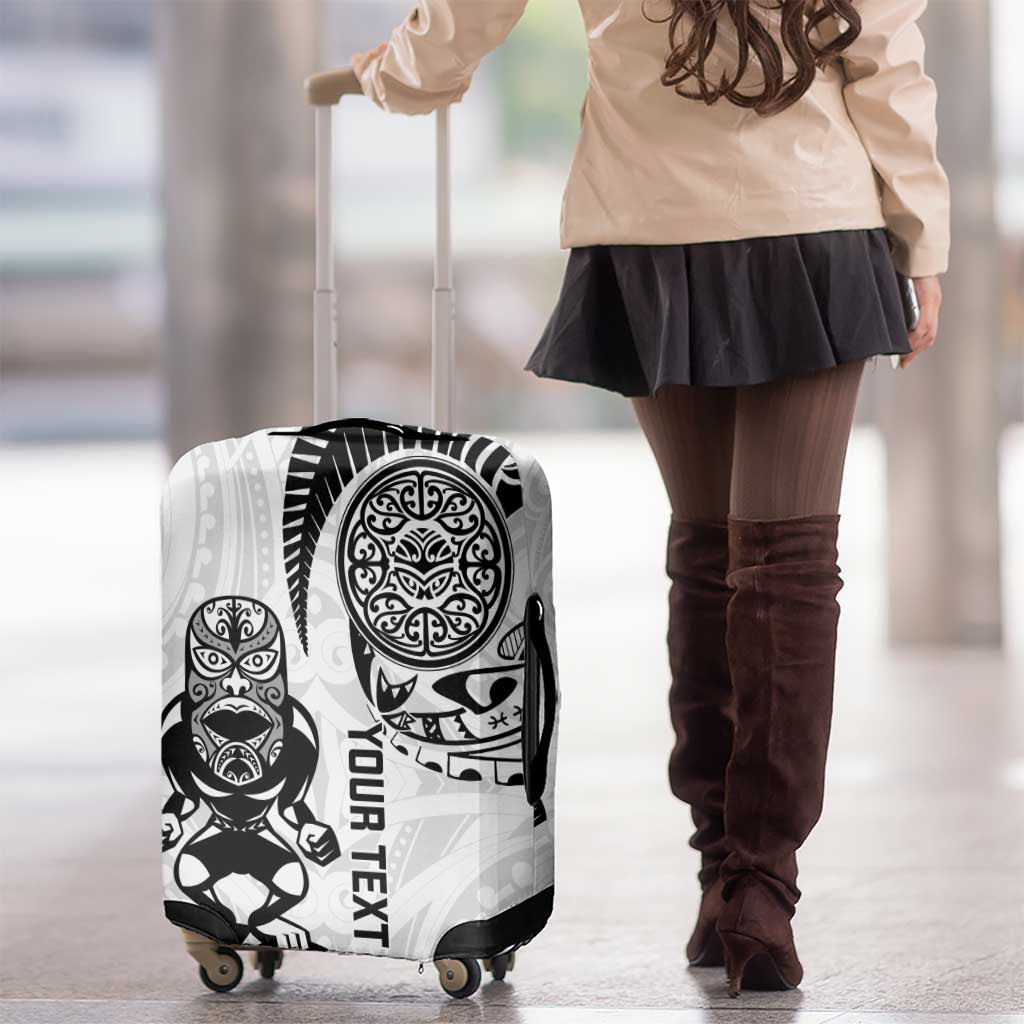 Custom Aotearoa Football Luggage Cover NZ Maori Tiki Go Champions