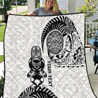 Custom Aotearoa Football Quilt NZ Maori Tiki Go Champions
