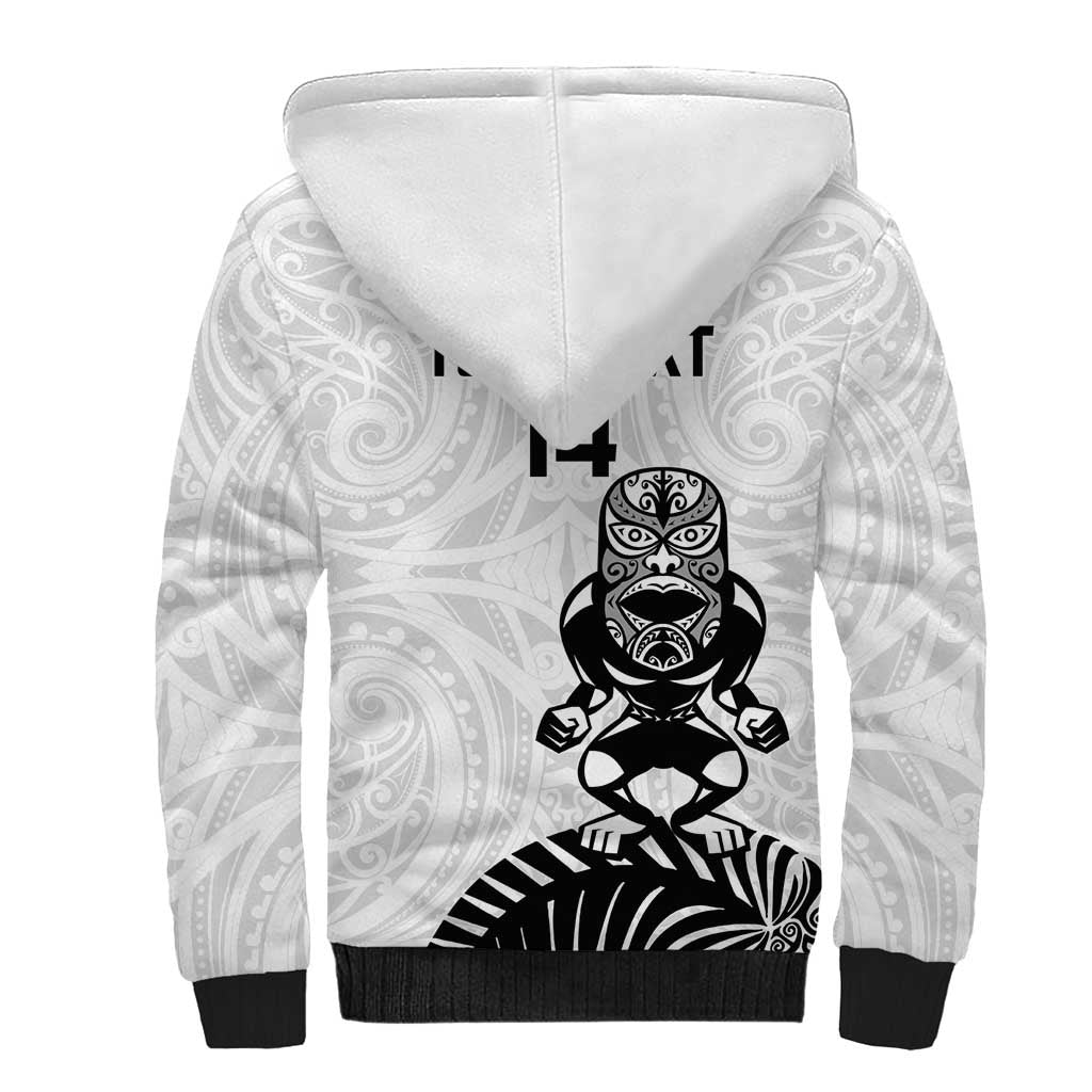 Custom Aotearoa Football Sherpa Hoodie NZ Maori Tiki Go Champions LT14 - Polynesian Pride