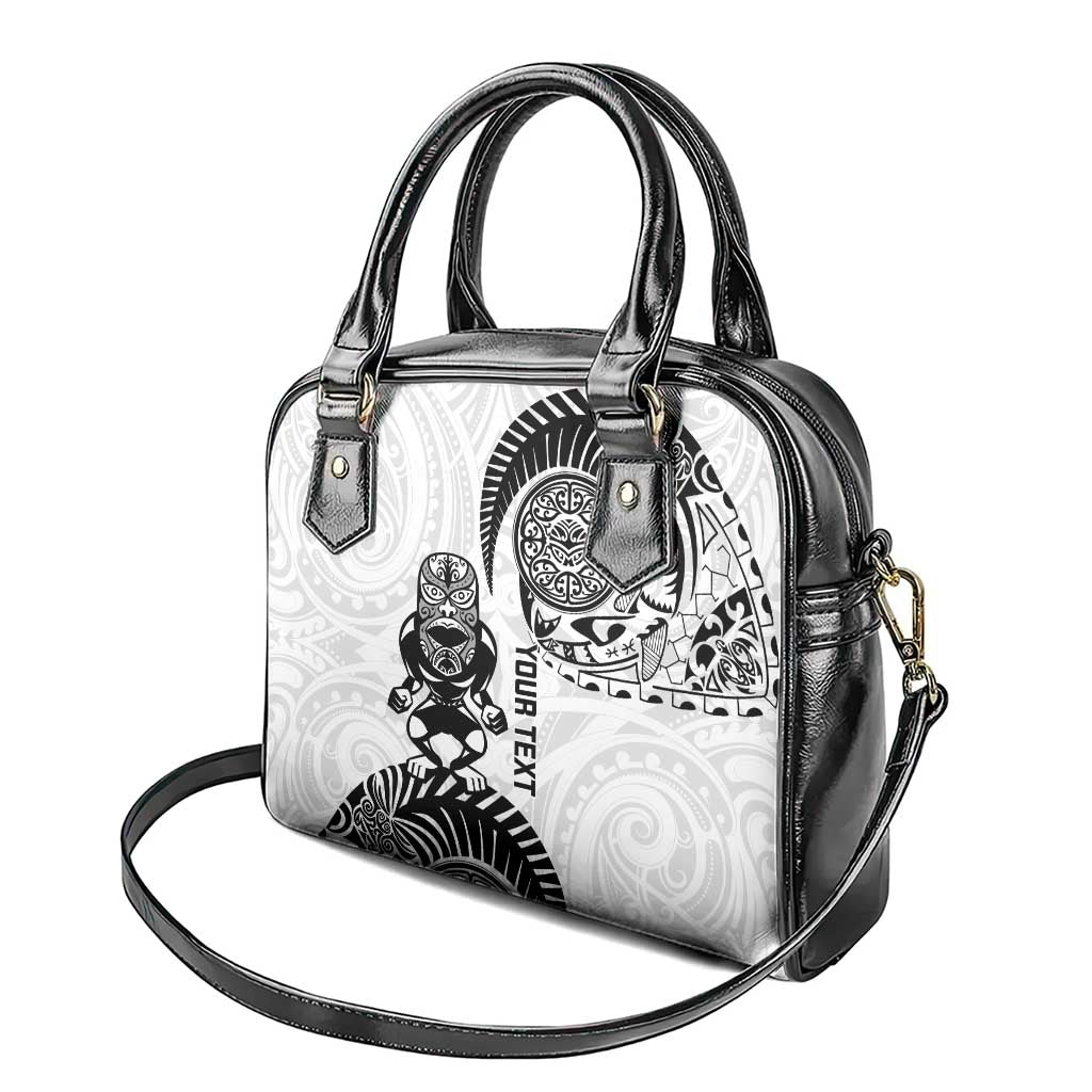 Custom Aotearoa Football Shoulder Handbag NZ Maori Tiki Go Champions