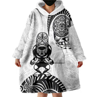 Custom Aotearoa Football Wearable Blanket Hoodie NZ Maori Tiki Go Champions LT14 - Polynesian Pride