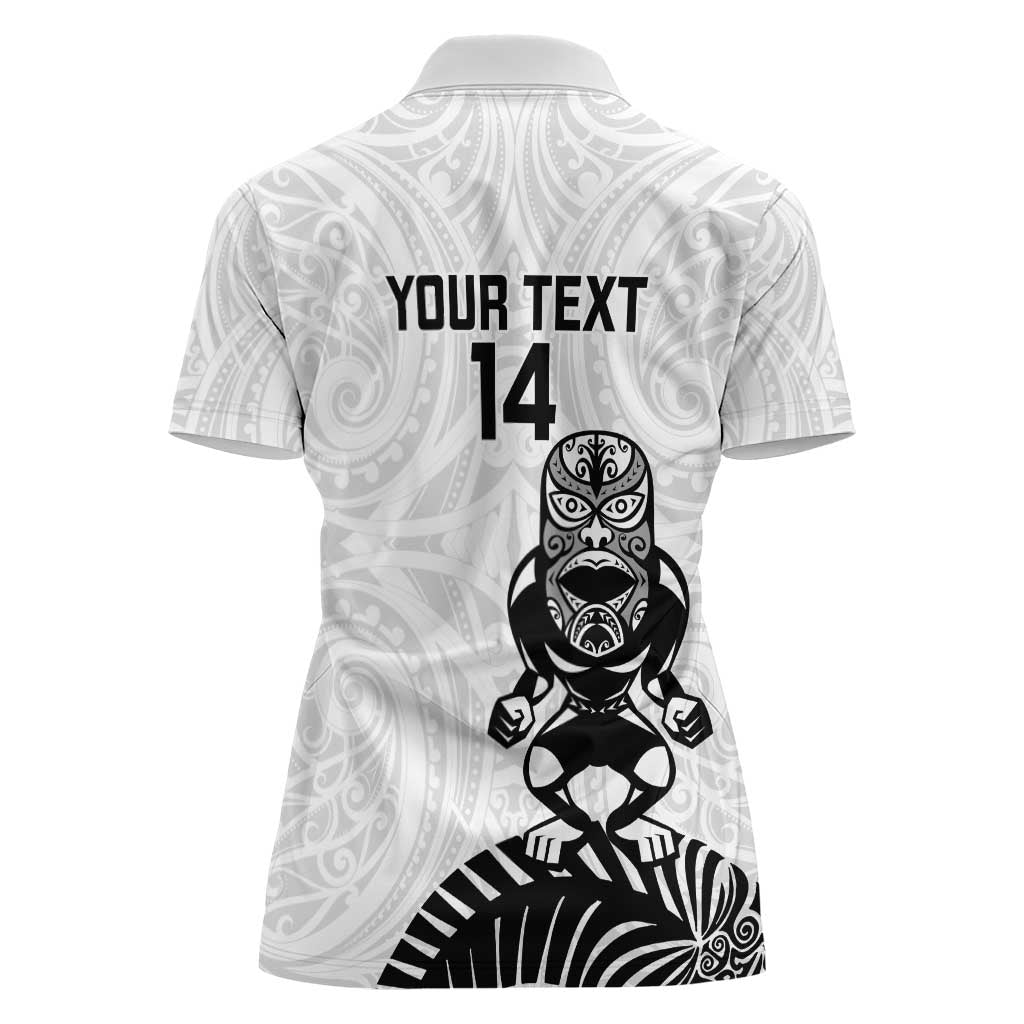 Custom Aotearoa Football Women Polo Shirt NZ Maori Tiki Go Champions LT14 - Polynesian Pride