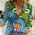 Personalised Australia And Fiji Women Casual Shirt Aboriginal Mix Fijian Tapa Unique Style LT14 Female Green - Polynesian Pride