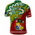 Australia and Tonga Polo Shirt Aboriginal Mix Tongan Ngatu Unique Style LT14 - Polynesian Pride