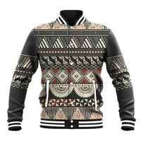 Vintage Bula Fiji Masi Baseball Jacket Fijian Tapa Cloth - Polynesian Pride