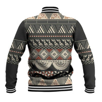Vintage Bula Fiji Masi Baseball Jacket Fijian Tapa Cloth - Polynesian Pride