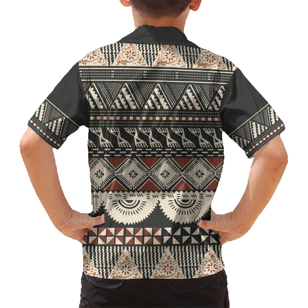 Vintage Bula Fiji Masi Hawaiian Shirt Fijian Tapa Cloth LT14 - Polynesian Pride