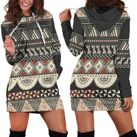 Vintage Bula Fiji Masi Hoodie Dress Fijian Tapa Cloth LT14 - Polynesian Pride