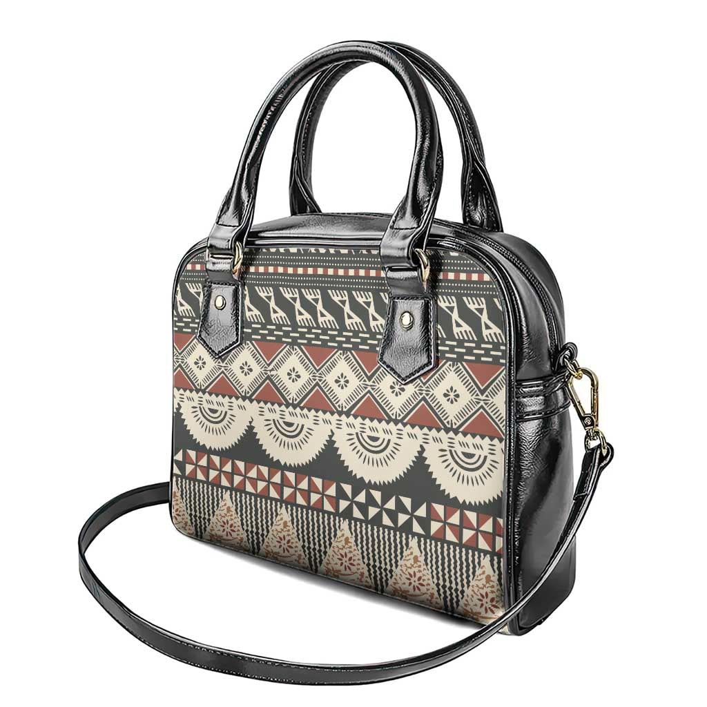 Vintage Bula Fiji Masi Shoulder Handbag Fijian Tapa Cloth - Polynesian Pride