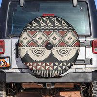 Vintage Bula Fiji Masi Spare Tire Cover Fijian Tapa Cloth LT14 Charcoal - Polynesian Pride