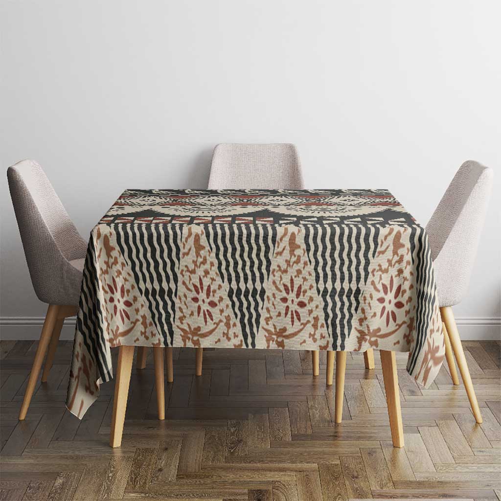 Vintage Bula Fiji Masi Tablecloth Fijian Tapa Cloth - Polynesian Pride