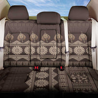Bula Fiji Iri ni Meke Back Car Seat Cover Kuvui Fijian Masi LT14 One Size Brown - Polynesian Pride