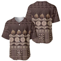 Bula Fiji Iri ni Meke Baseball Jersey Kuvui Fijian Masi - Polynesian Pride