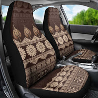 Bula Fiji Iri ni Meke Car Seat Cover Kuvui Fijian Masi LT14 - Polynesian Pride