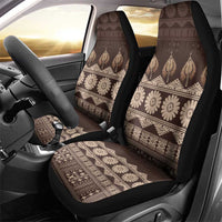 Bula Fiji Iri ni Meke Car Seat Cover Kuvui Fijian Masi LT14 - Polynesian Pride