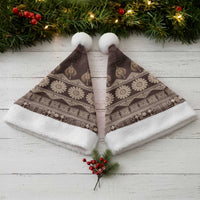 Bula Fiji Iri ni Meke Christmas Santa Hat Kuvui Fijian Masi LT14 - Polynesian Pride