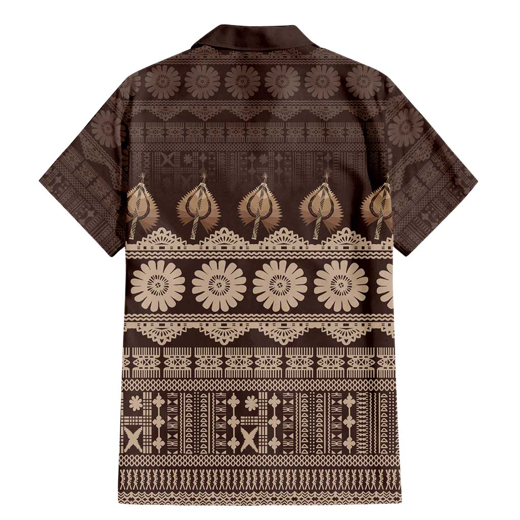 Bula Fiji Iri ni Meke Family Matching Mermaid Dress and Hawaiian Shirt Kuvui Fijian Masi LT14 - Polynesian Pride