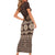 Bula Fiji Iri ni Meke Family Matching Short Sleeve Bodycon Dress and Hawaiian Shirt Kuvui Fijian Masi - Polynesian Pride