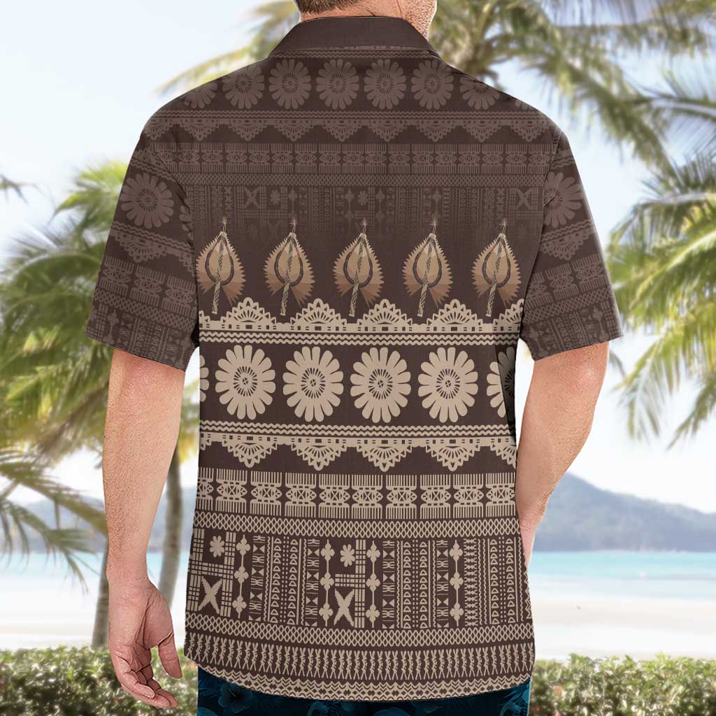 Bula Fiji Iri ni Meke Hawaiian Shirt Kuvui Fijian Masi LT14 - Polynesian Pride