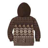 Bula Fiji Iri ni Meke Kid Hoodie Kuvui Fijian Masi LT14 - Polynesian Pride