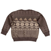 Bula Fiji Iri ni Meke Kid Ugly Christmas Sweater Kuvui Fijian Masi LT14 - Polynesian Pride
