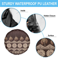 Bula Fiji Iri ni Meke Spare Tire Cover Kuvui Fijian Masi LT14 - Polynesian Pride
