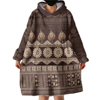 Bula Fiji Iri ni Meke Wearable Blanket Hoodie Kuvui Fijian Masi LT14 - Polynesian Pride