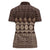 Bula Fiji Iri ni Meke Women Polo Shirt Kuvui Fijian Masi - Polynesian Pride