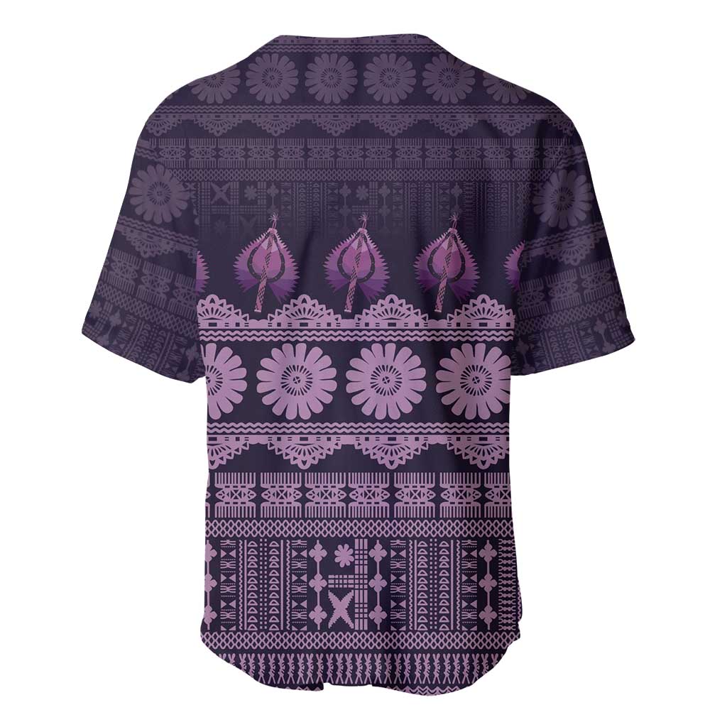 Bula Fiji Iri ni Meke Baseball Jersey Lokaloka Fijian Masi LT14 - Polynesian Pride