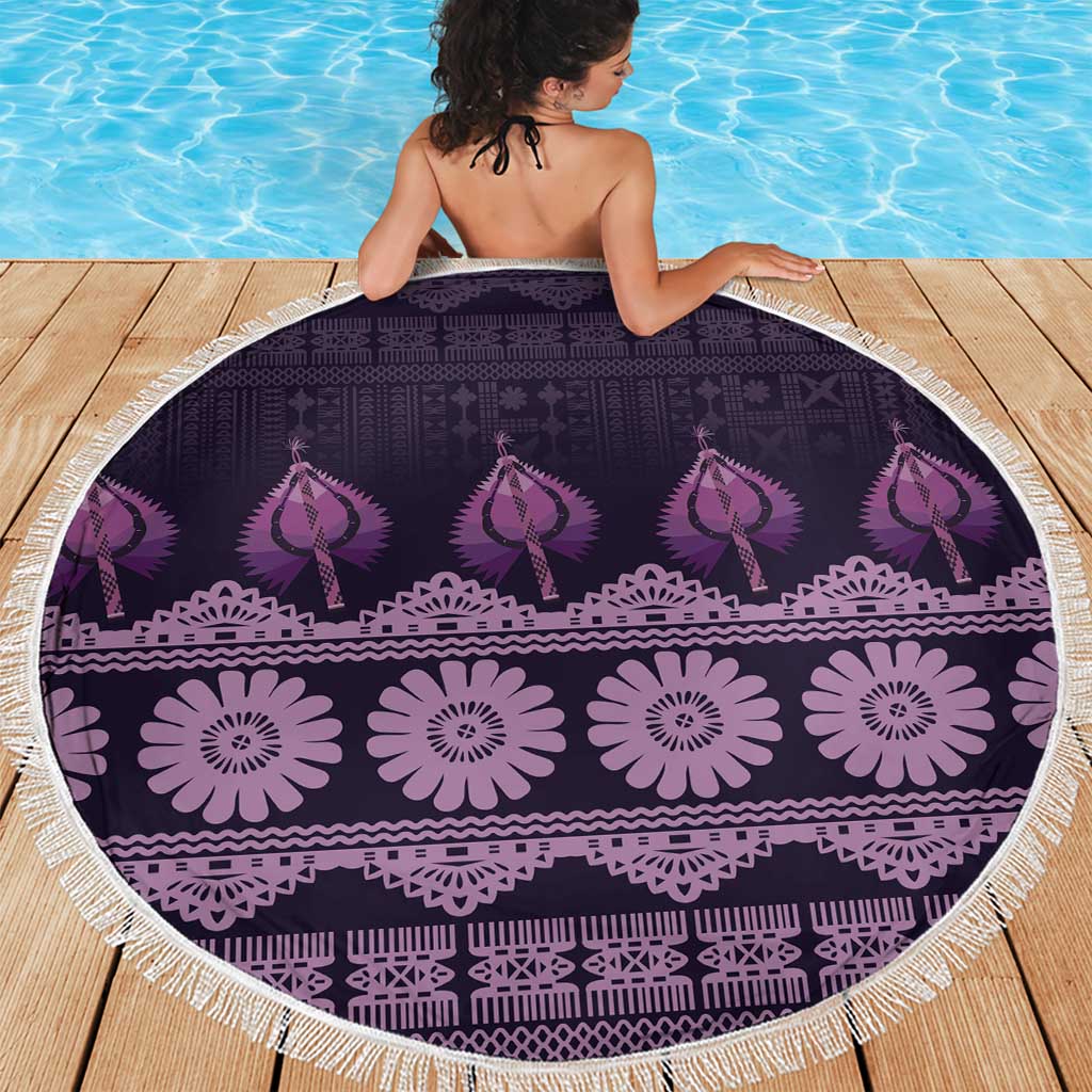 Bula Fiji Iri ni Meke Beach Blanket Lokaloka Fijian Masi LT14 - Polynesian Pride