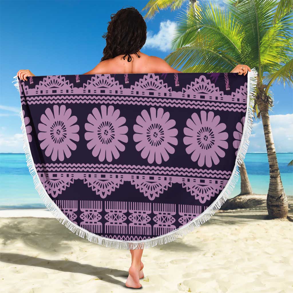 Bula Fiji Iri ni Meke Beach Blanket Lokaloka Fijian Masi LT14 - Polynesian Pride