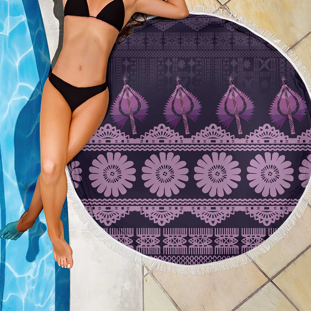 Bula Fiji Iri ni Meke Beach Blanket Lokaloka Fijian Masi LT14 - Polynesian Pride