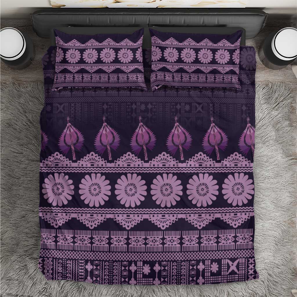 Bula Fiji Iri ni Meke Bedding Set Lokaloka Fijian Masi - Polynesian Pride