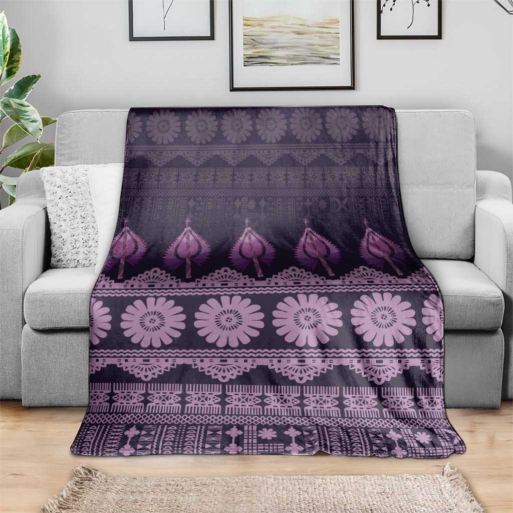 Bula Fiji Iri ni Meke Blanket Lokaloka Fijian Masi LT14 - Polynesian Pride