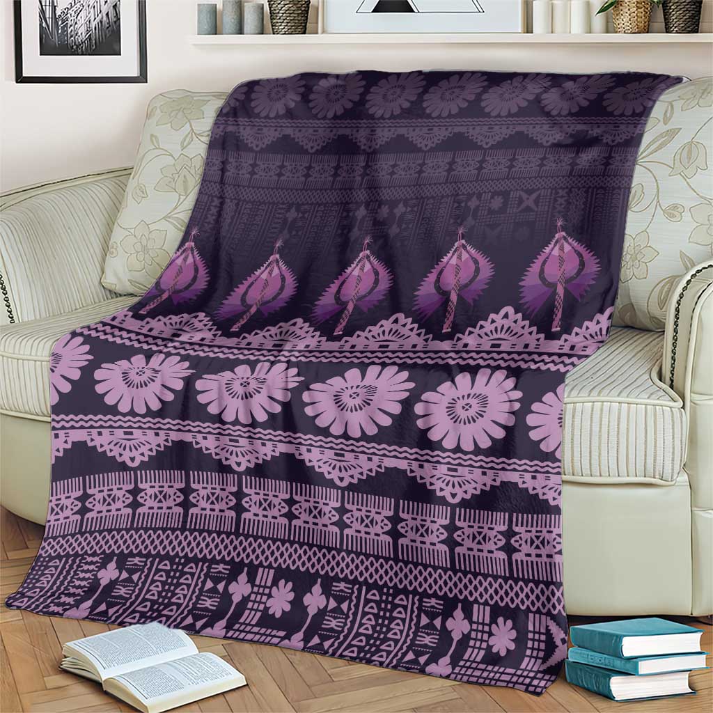 Bula Fiji Iri ni Meke Blanket Lokaloka Fijian Masi LT14 - Polynesian Pride