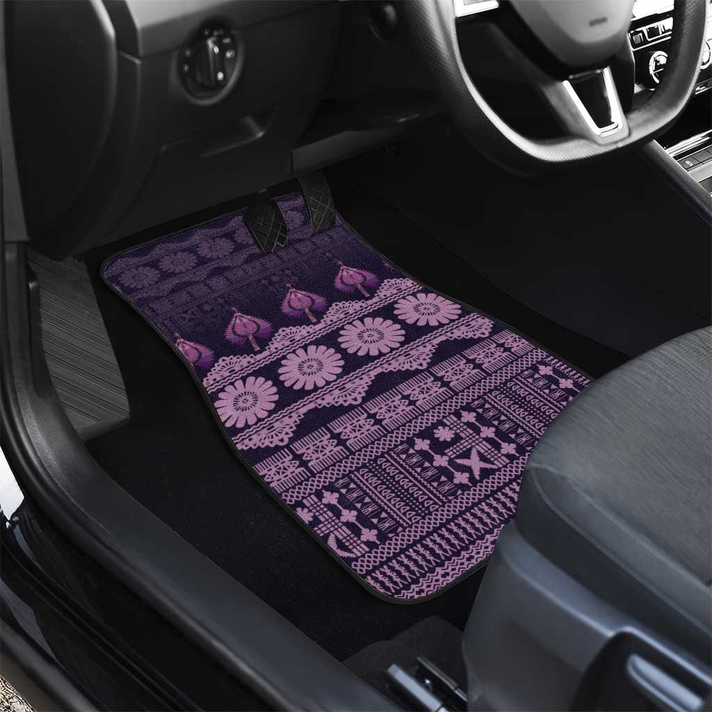 Bula Fiji Iri ni Meke Car Mats Lokaloka Fijian Masi LT14 - Polynesian Pride