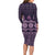 Bula Fiji Iri ni Meke Family Matching Long Sleeve Bodycon Dress and Hawaiian Shirt Lokaloka Fijian Masi - Polynesian Pride