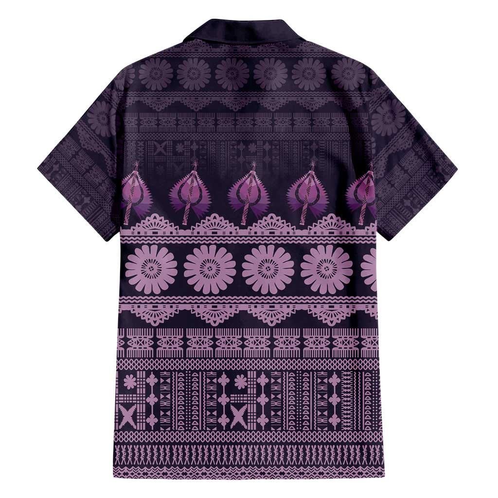Bula Fiji Iri ni Meke Family Matching Tank Maxi Dress and Hawaiian Shirt Lokaloka Fijian Masi LT14 - Polynesian Pride