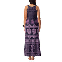 Bula Fiji Iri ni Meke Family Matching Tank Maxi Dress and Hawaiian Shirt Lokaloka Fijian Masi LT14 - Polynesian Pride