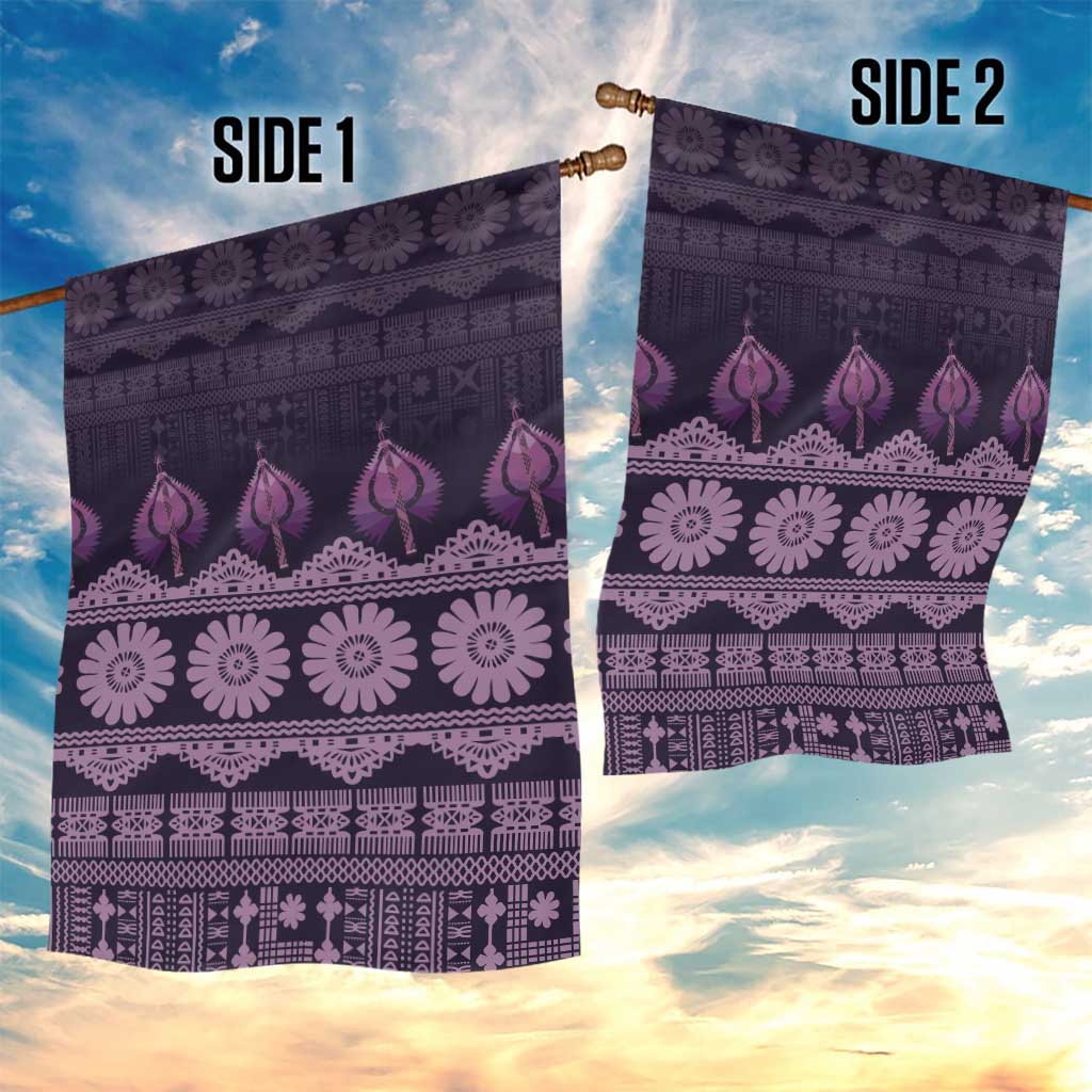 Bula Fiji Iri ni Meke Garden Flag Lokaloka Fijian Masi LT14 - Polynesian Pride