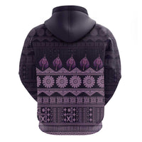 Bula Fiji Iri ni Meke Hoodie Lokaloka Fijian Masi LT14 - Polynesian Pride