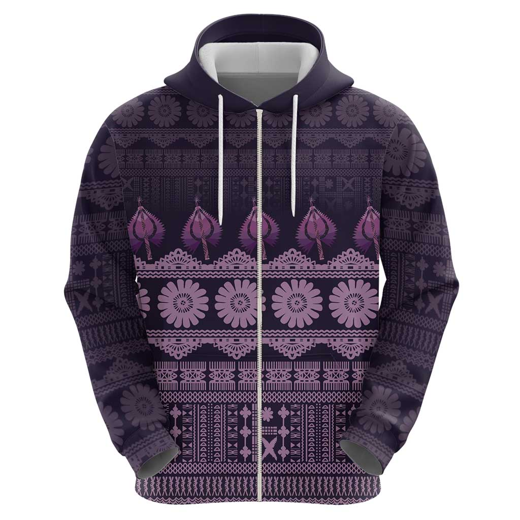 Bula Fiji Iri ni Meke Hoodie Lokaloka Fijian Masi LT14 - Polynesian Pride