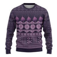 Bula Fiji Iri ni Meke Ugly Christmas Sweater Lokaloka Fijian Masi LT14 - Polynesian Pride