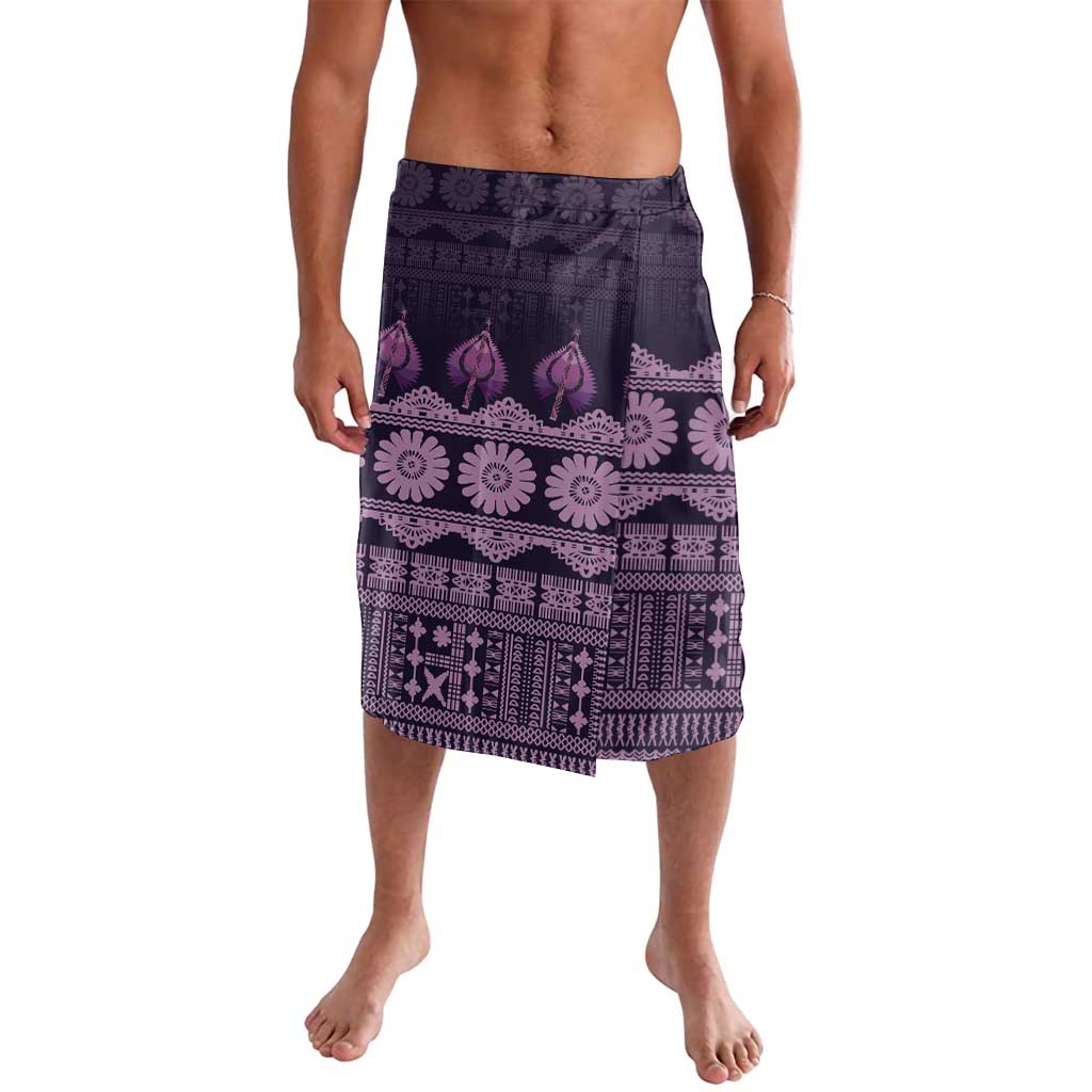 Bula Fiji Iri ni Meke Lavalava Lokaloka Fijian Masi LT14 Purple - Polynesian Pride