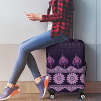 Bula Fiji Iri ni Meke Luggage Cover Lokaloka Fijian Masi LT14 - Polynesian Pride